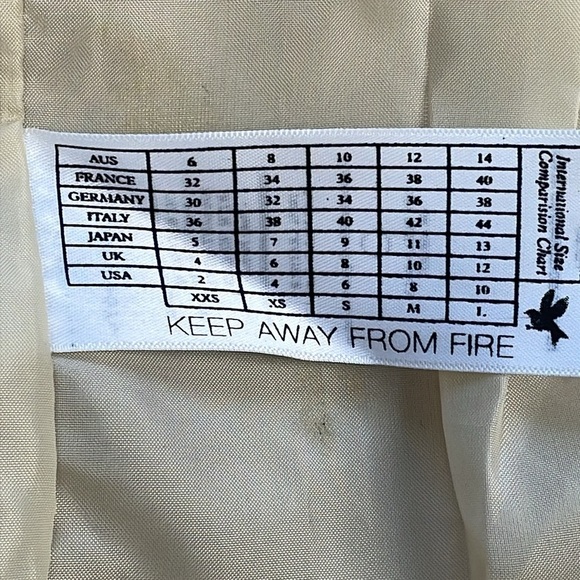 NWT One Teaspoon Vogue Washed Leather Jacket Ivory Beige Steampunk Sz 4 - Picture 5 of 15